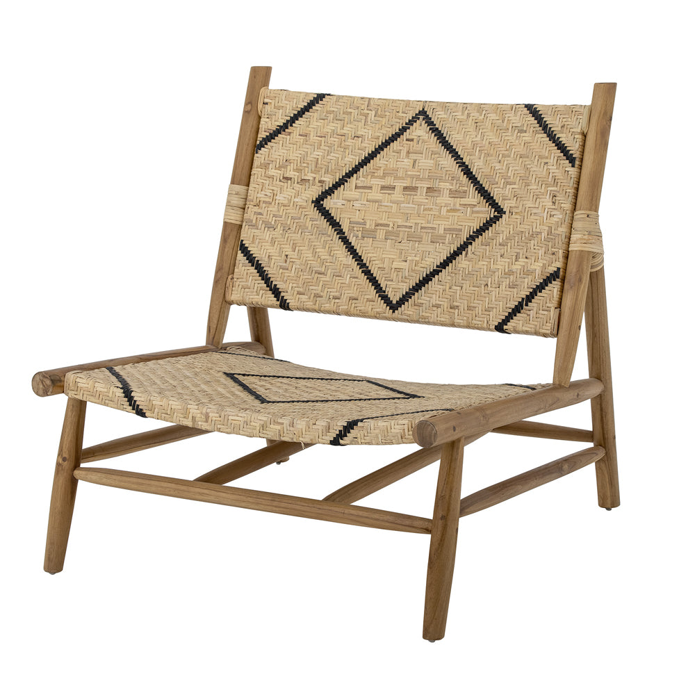 Product photograph of Bloomingville Lennox Lounge Chair In Natural Teak from Olivia's.