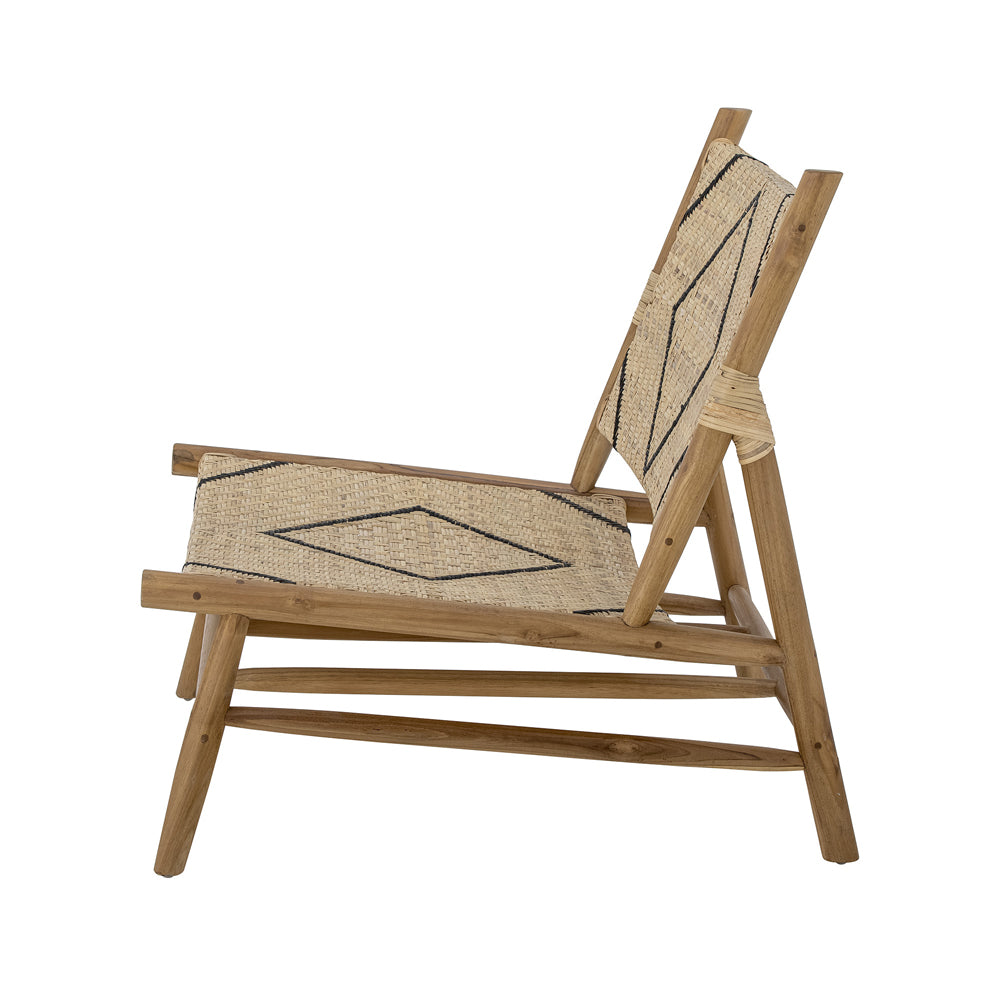 Product photograph of Bloomingville Lennox Lounge Chair In Natural Teak from Olivia's.