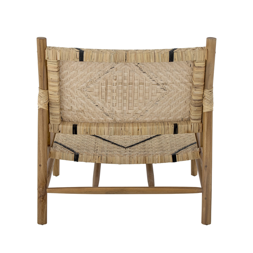 Product photograph of Bloomingville Lennox Lounge Chair In Natural Teak from Olivia's.