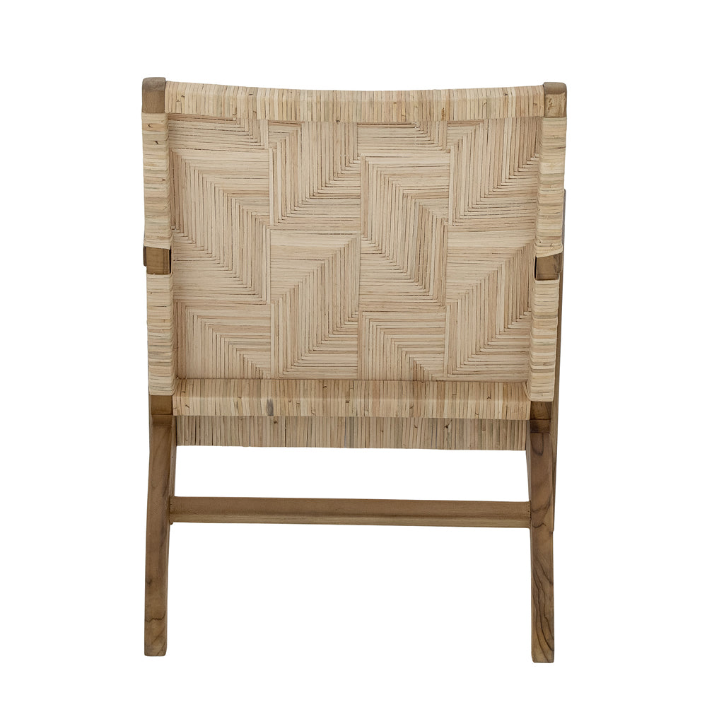 Product photograph of Bloomingville Mills Lounge Chair In Brown Rattan from Olivia's.