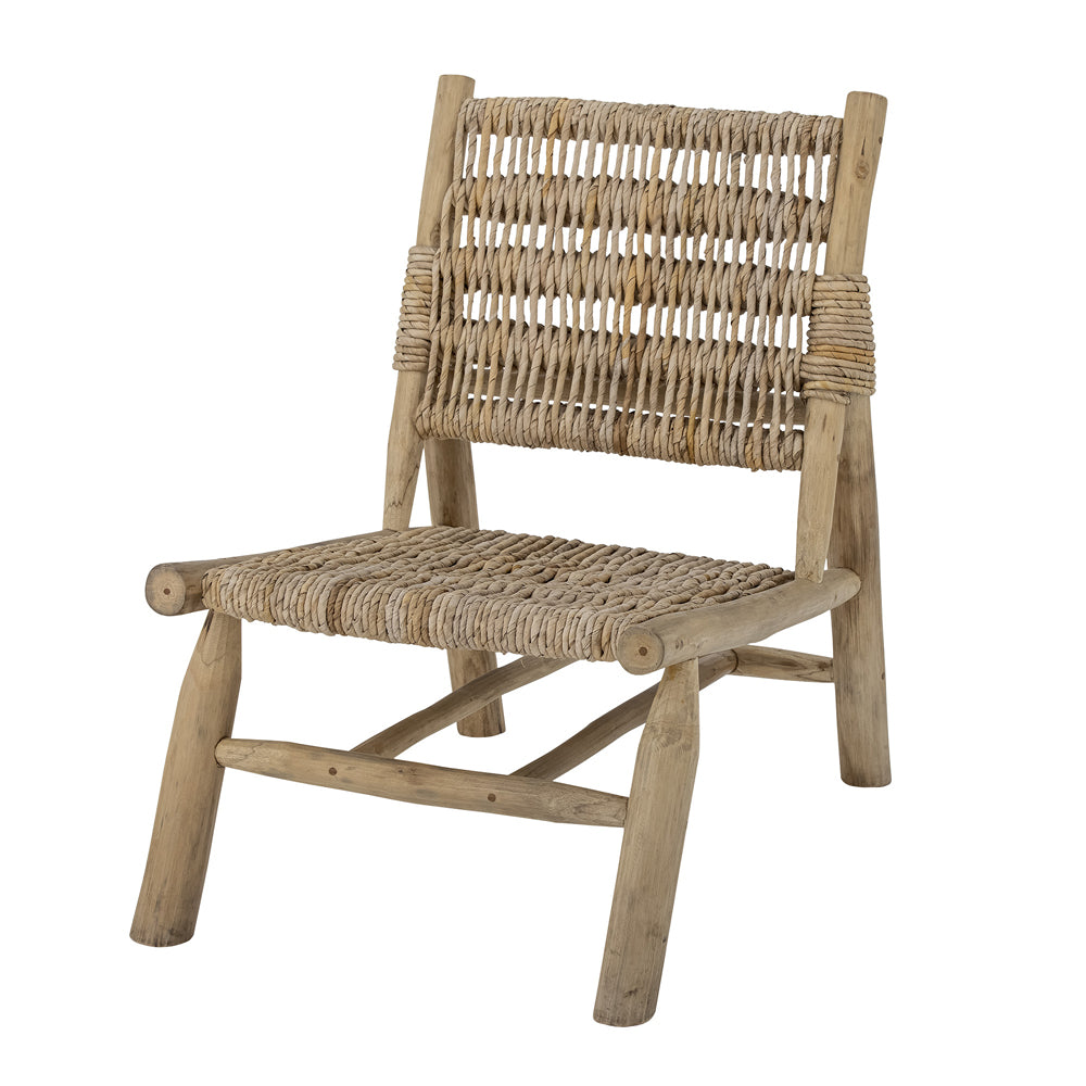 Product photograph of Bloomingville Ruthy Lounge Chair In Natural Teak from Olivia's.