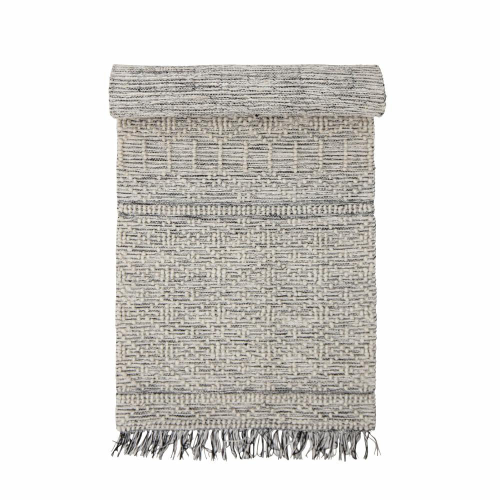 Product photograph of Bloomingville Maisy Rug Runner In Grey from Olivia's