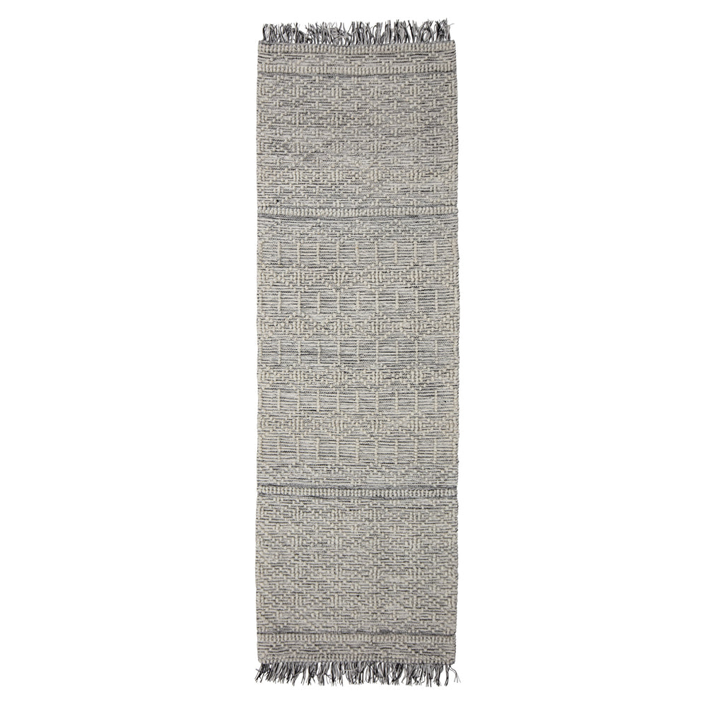 Product photograph of Bloomingville Maisy Rug Runner In Grey from Olivia's.