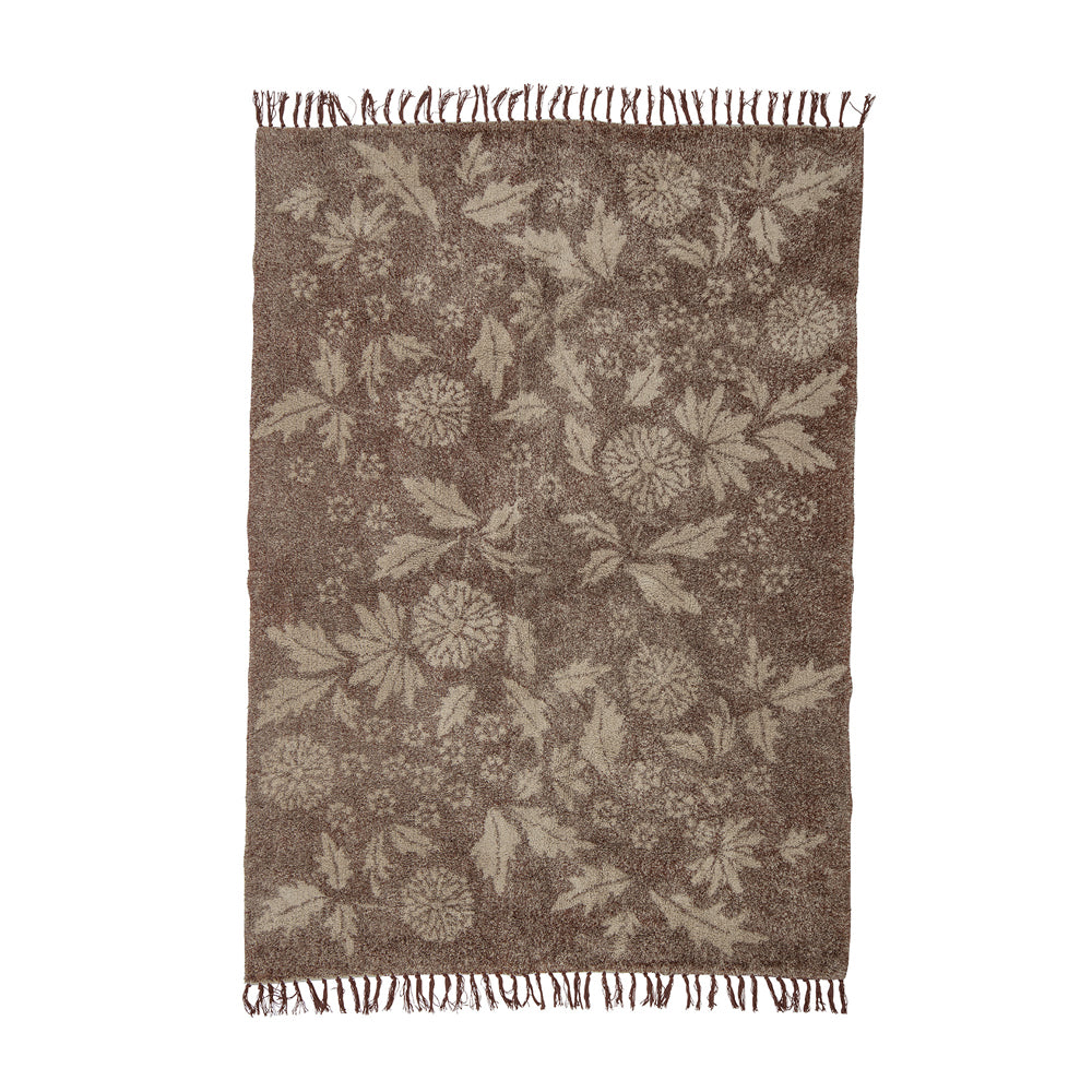 Product photograph of Bloomingville Malu Cotton Rug In Brown from Olivia's.