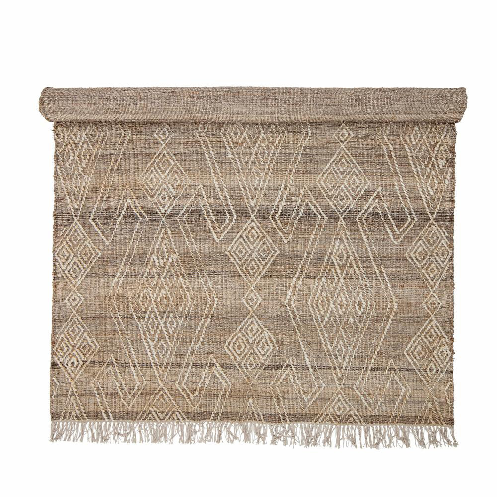 Product photograph of Bloomingville Rupen Natural Jute Rug from Olivia's