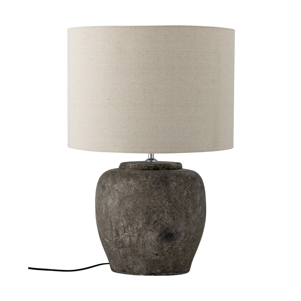 Product photograph of Bloomingville Isabelle Table Lamp In Natural Stoneware from Olivia's