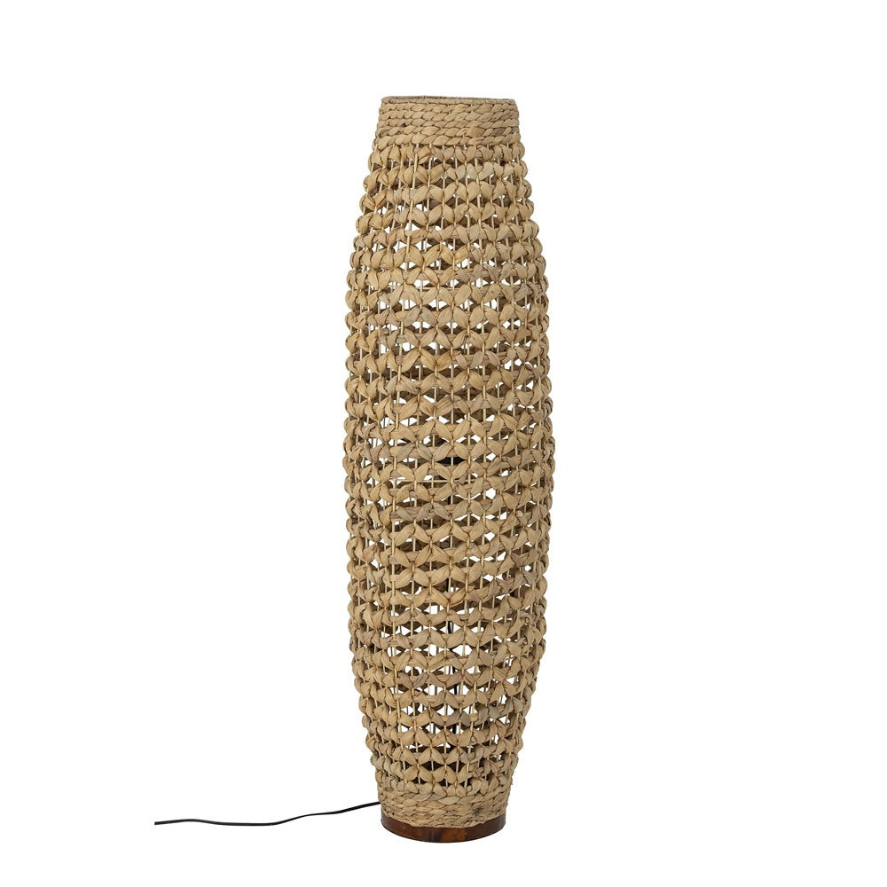 Product photograph of Bloomingville Izolde Floor Lamp In Natural Water Hyacinth from Olivia's