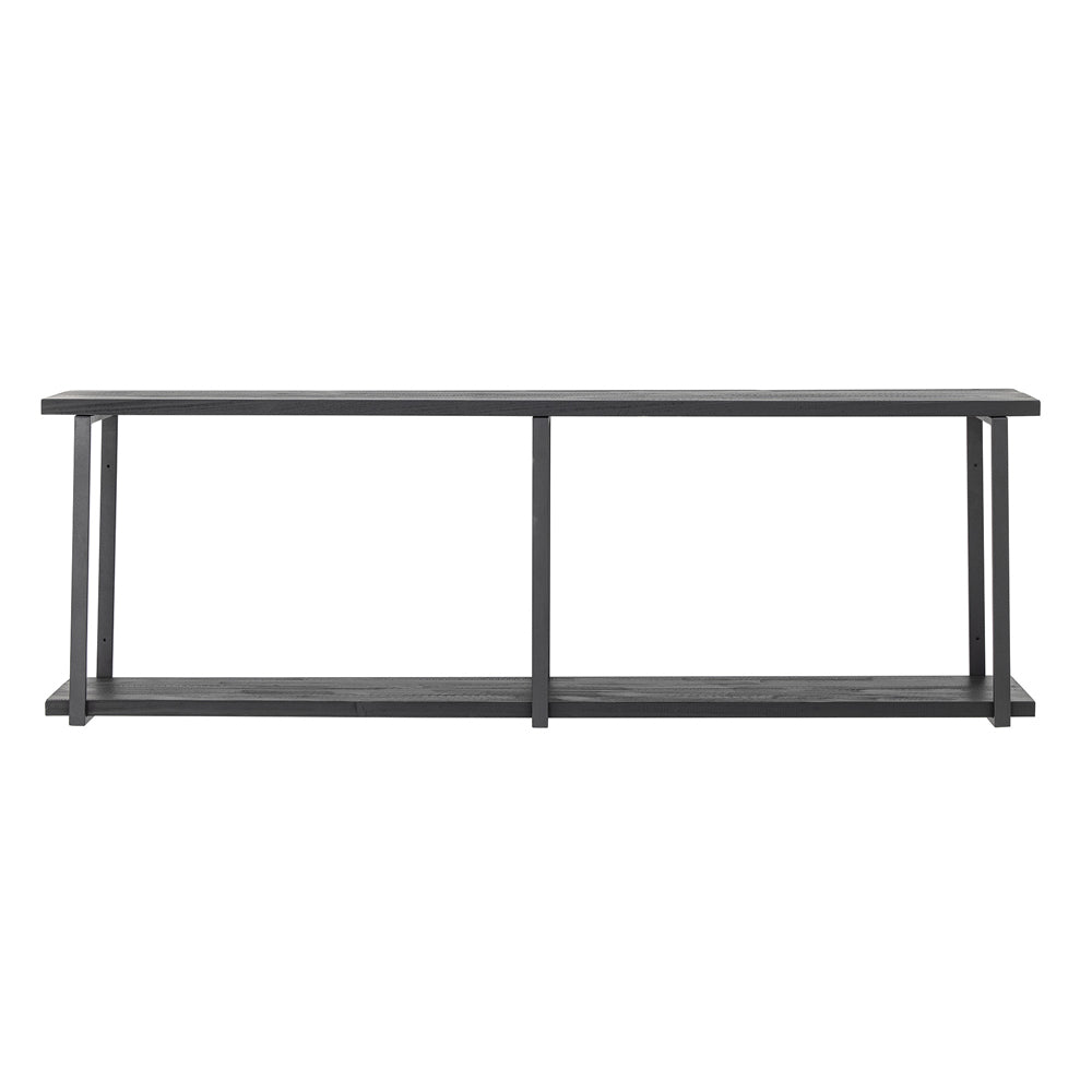 Product photograph of Bloomingville Lisser Shelf In Black Firwood from Olivia's