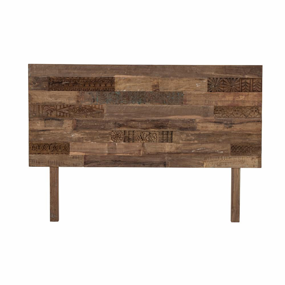 Product photograph of Bloomingville Rilo Headboard In Natural Reclaimed Wood from Olivia's
