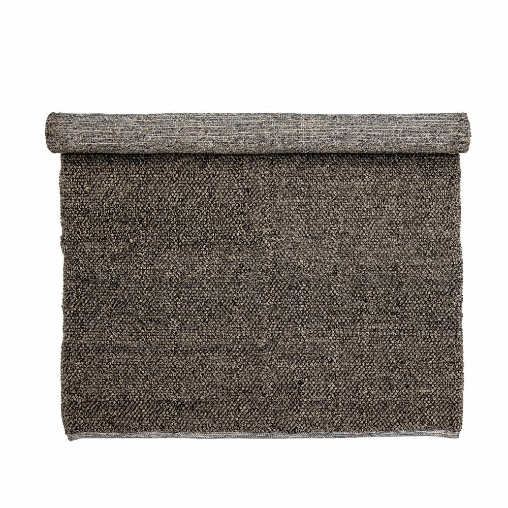 Product photograph of Bloomingville Madeleine Wool Rug In Grey from Olivia's