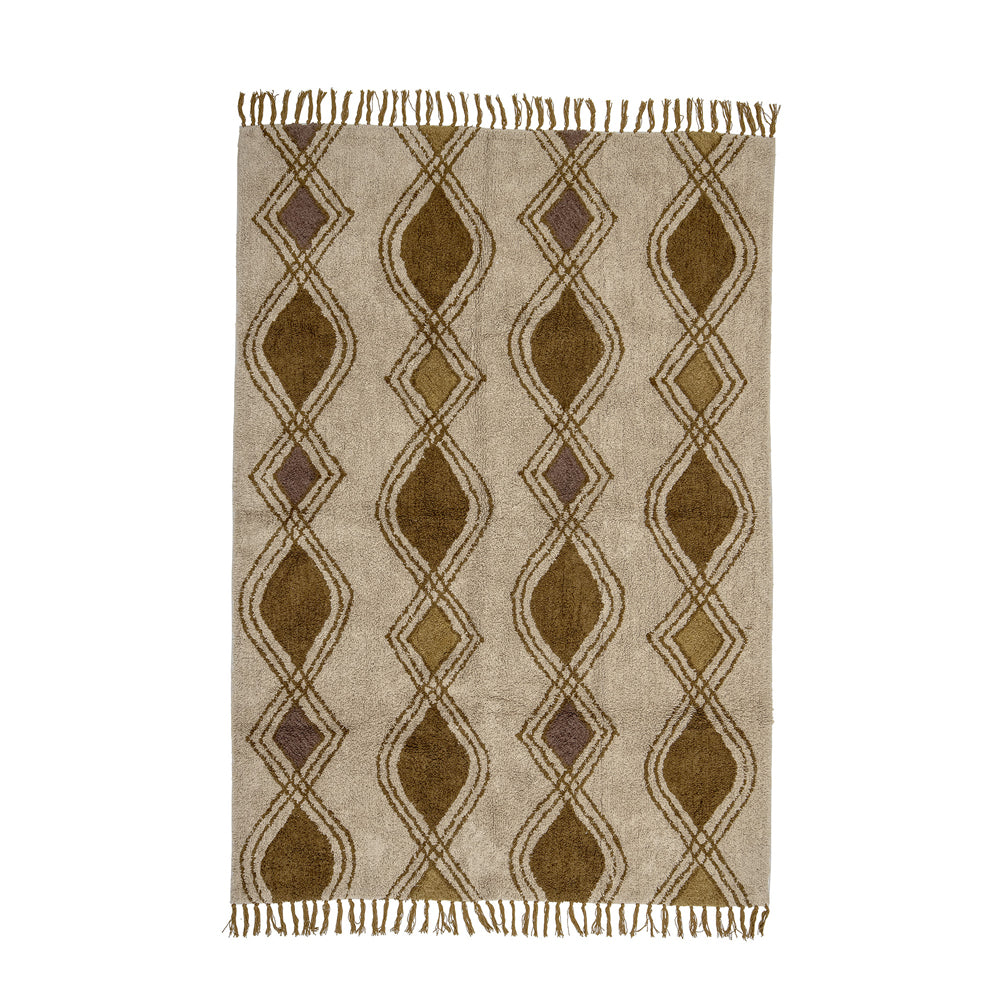 Product photograph of Bloomingville Isadora Cotton Rug In Natural from Olivia's.