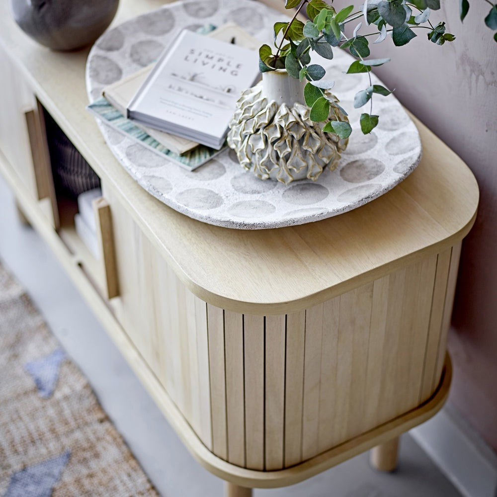 Product photograph of Bloomingville Lex Cabinet In Natural Rubberwood from Olivia's.