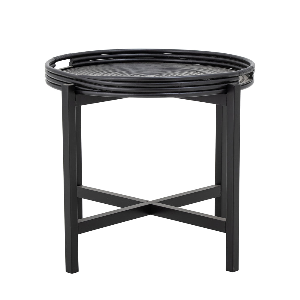 Product photograph of Bloomingville Milli Tray Table In Black Rattan from Olivia's.