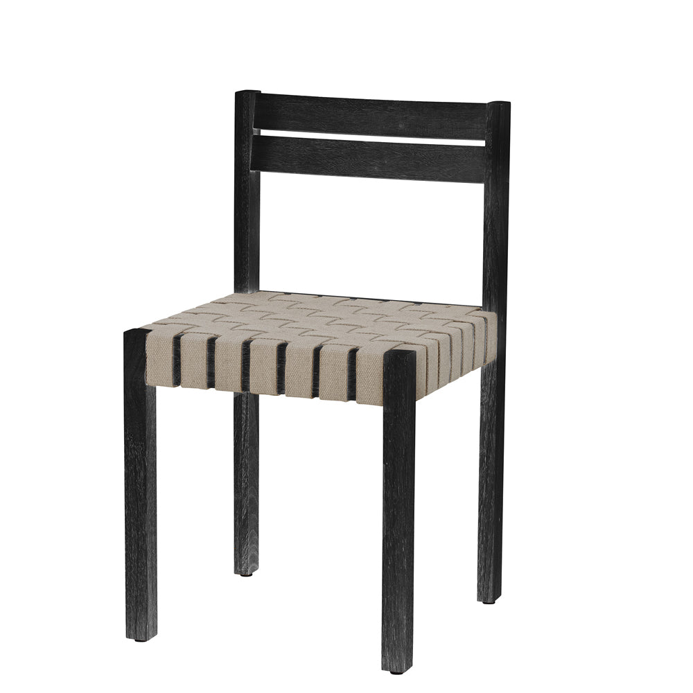Product photograph of Bloomingville Maron Dining Chair In Black Rubberwood from Olivia's.