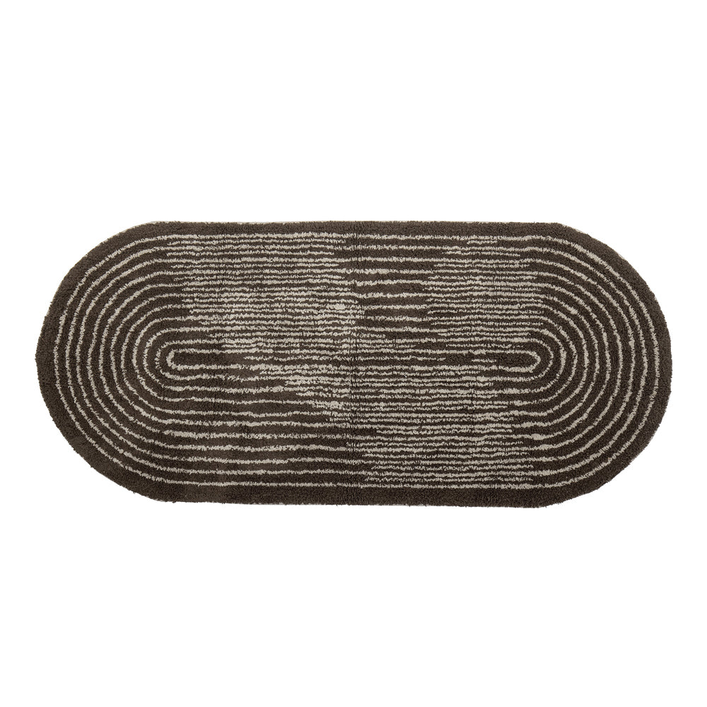 Product photograph of Bloomingville Zhina Rug In Brown Cotton from Olivia's