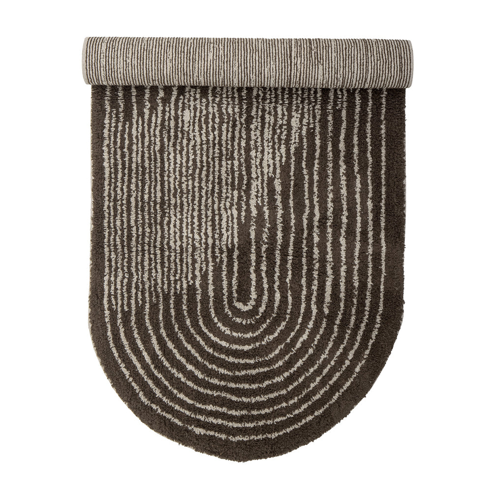 Product photograph of Bloomingville Zhina Rug In Brown Cotton from Olivia's.