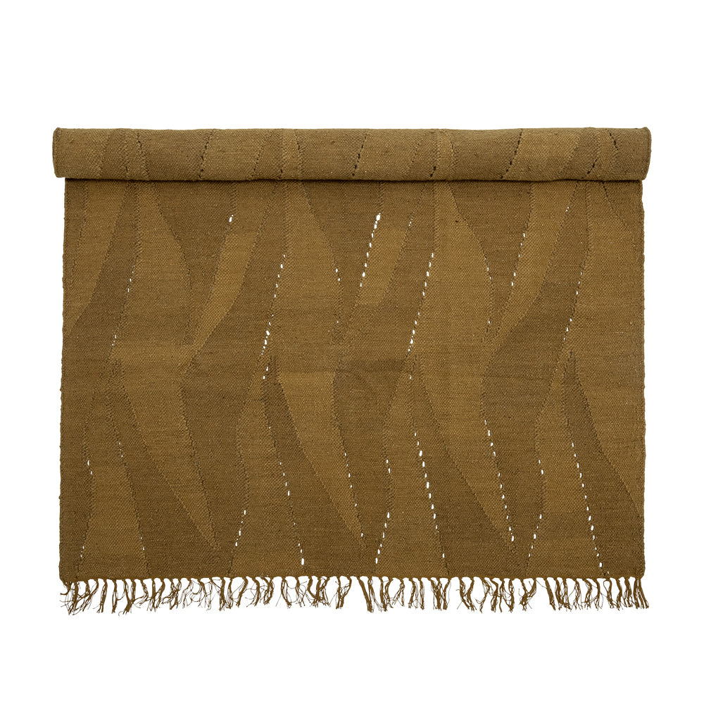 Product photograph of Bloomingville Zola Rug In Brown Wool from Olivia's.