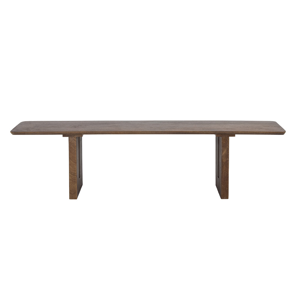 Product photograph of Bloomingville Milow Bench In Brown Mango Wood from Olivia's