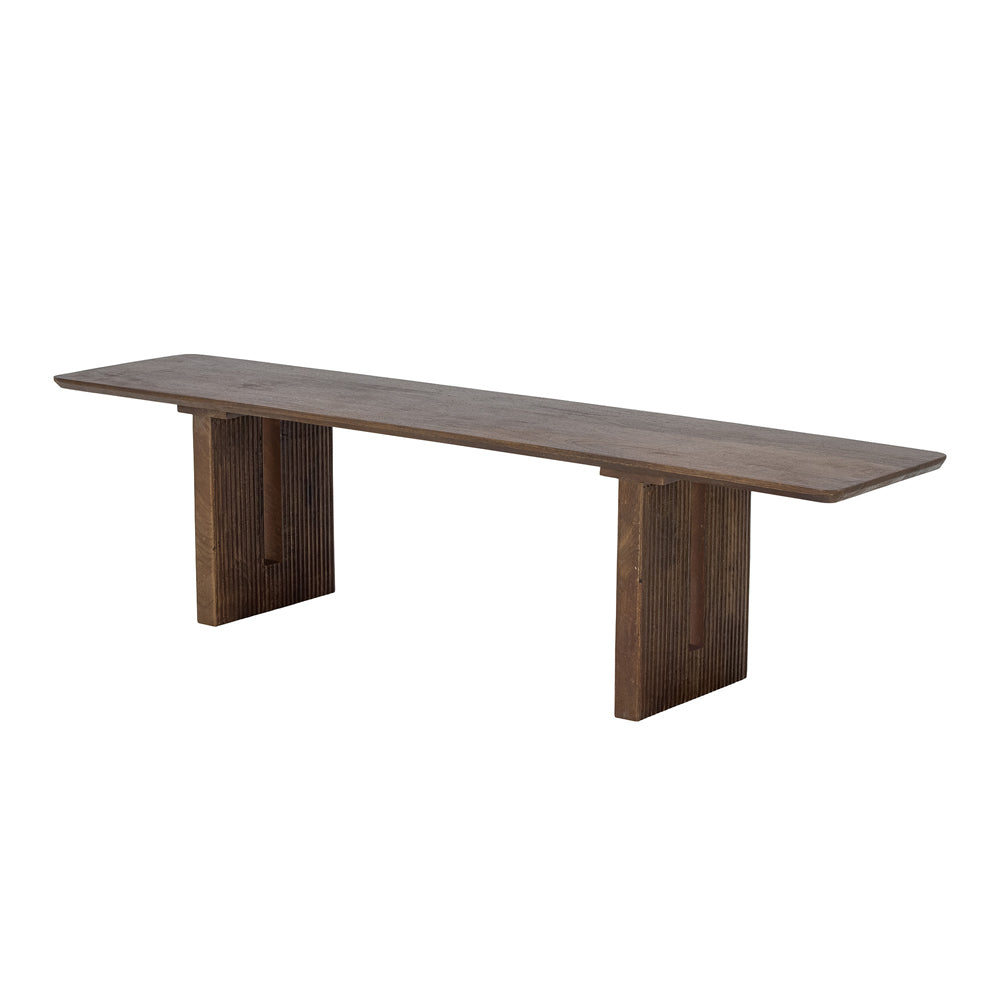 Product photograph of Bloomingville Milow Bench In Brown Mango Wood from Olivia's.