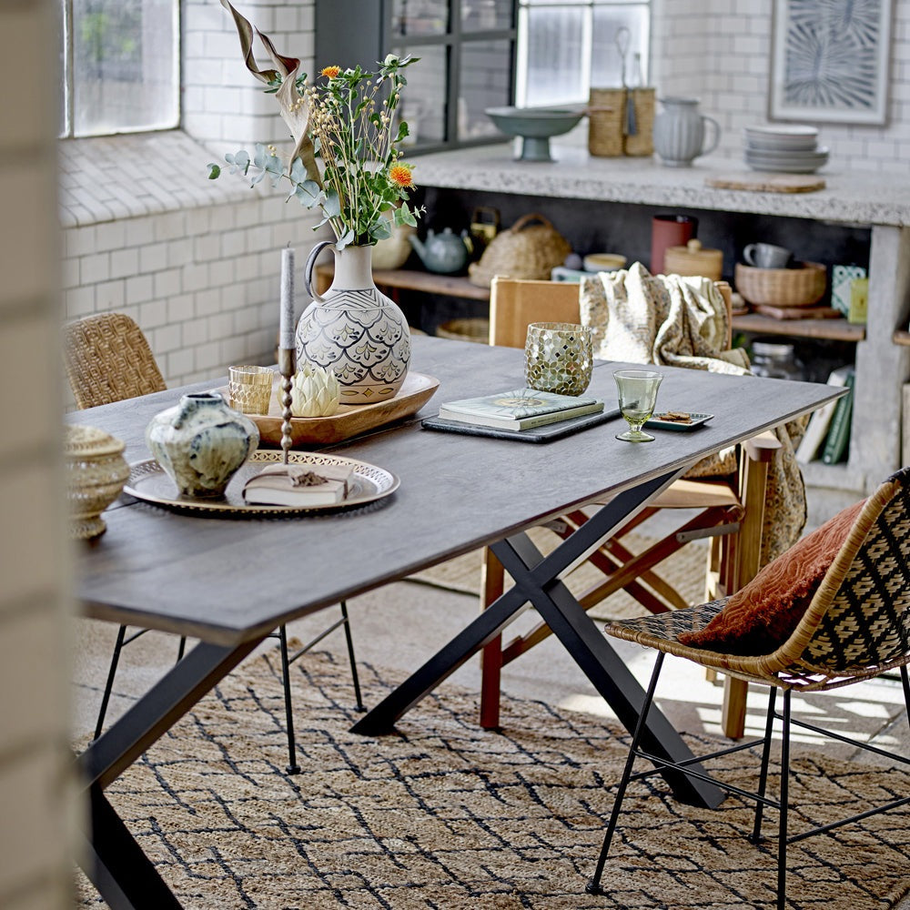 Product photograph of Bloomingville Maldon Dining Table In Brown Oak from Olivia's.