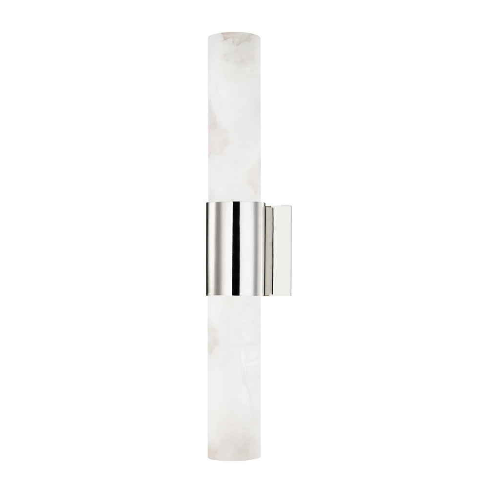 Product photograph of Hudson Valley Lighting Barkley 2 Light Wall Sconce In Polished Nickel from Olivia's