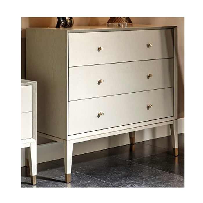 Product photograph of Rv Astley Bayeux 3 Drawers Chest Of Drawer Ceramic Grey from Olivia's