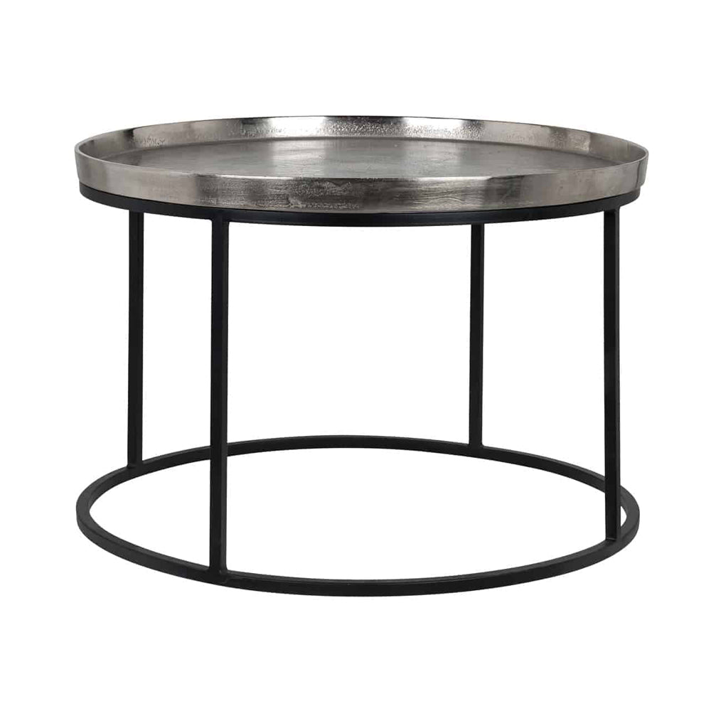 Product photograph of Richmond Lyam Silver And Black Coffee Table from Olivia's