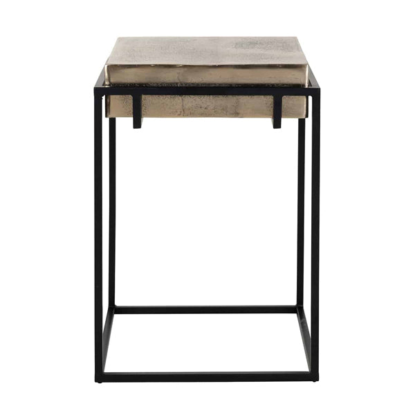 Product photograph of Richmond Calloway Champagne Gold Side Table from Olivia's.