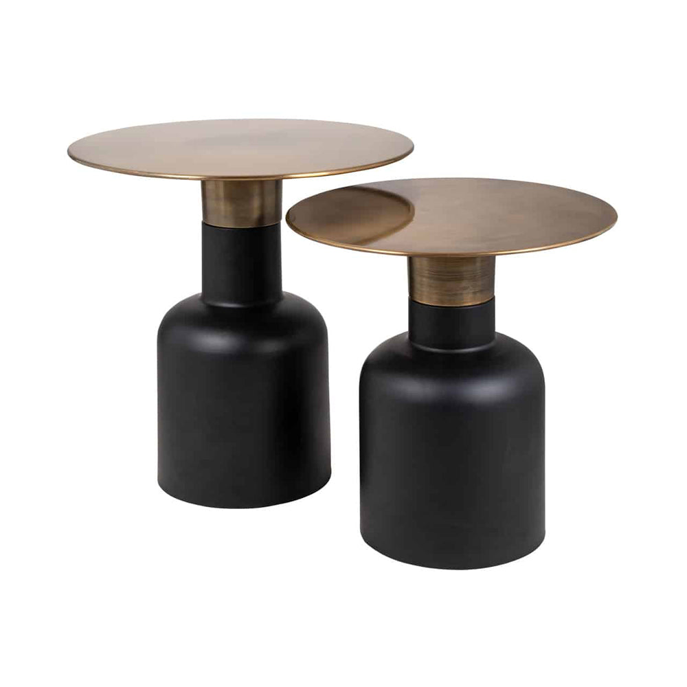 Richmond Rixo Gold And Black Side Table