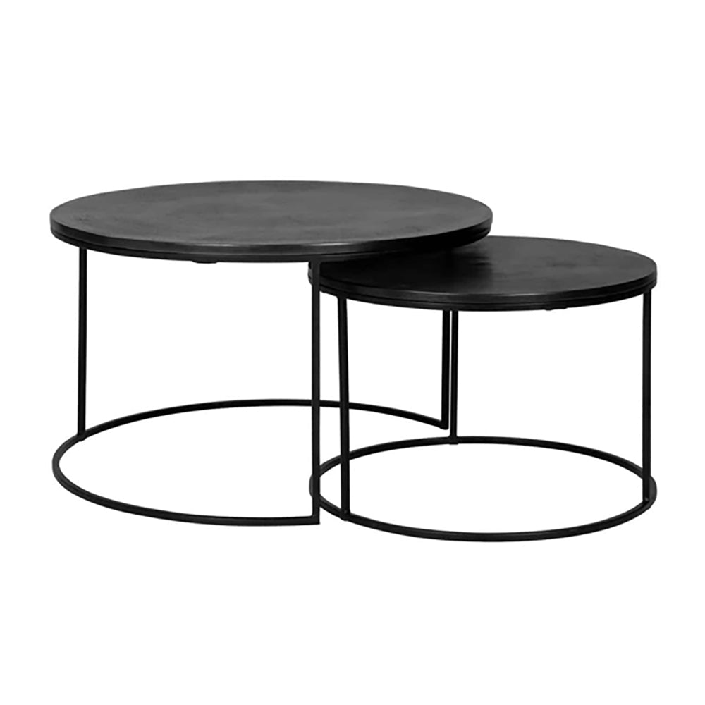 Richmond Bolder Set Of 2 Black Coffee Table