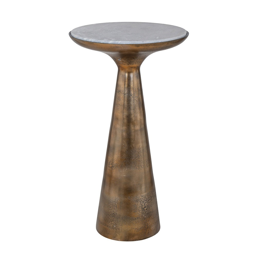 Product photograph of Richmond Ethan End Table In Brushed Gold from Olivia's