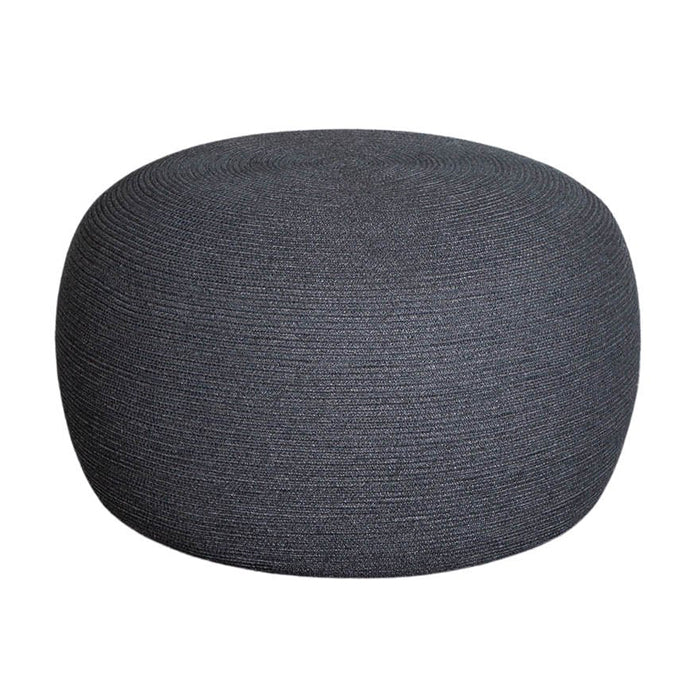 Product photograph of Cane-line Circle Large Outdoor Footstool Dark Grey from Olivia's