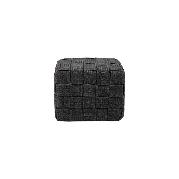 Product photograph of Cane-line Cube Outdoor Footstool Dark Grey from Olivia's.