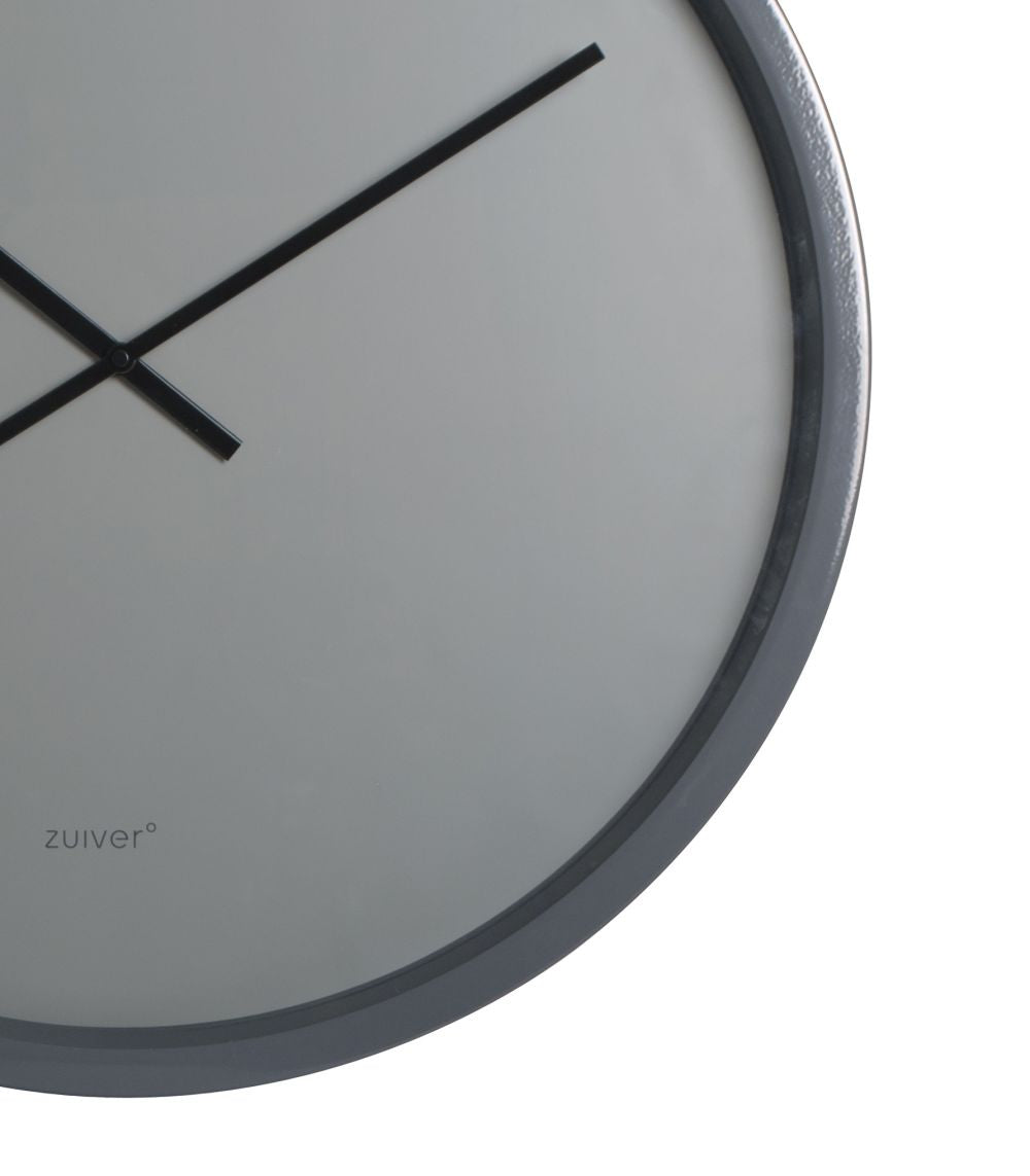 Product photograph of Zuiver Bandit Clock Time Grey Black from Olivia's.