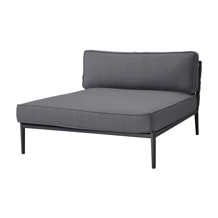 Product photograph of Cane-line Conic Module Grey Outdoor Daybed from Olivia's