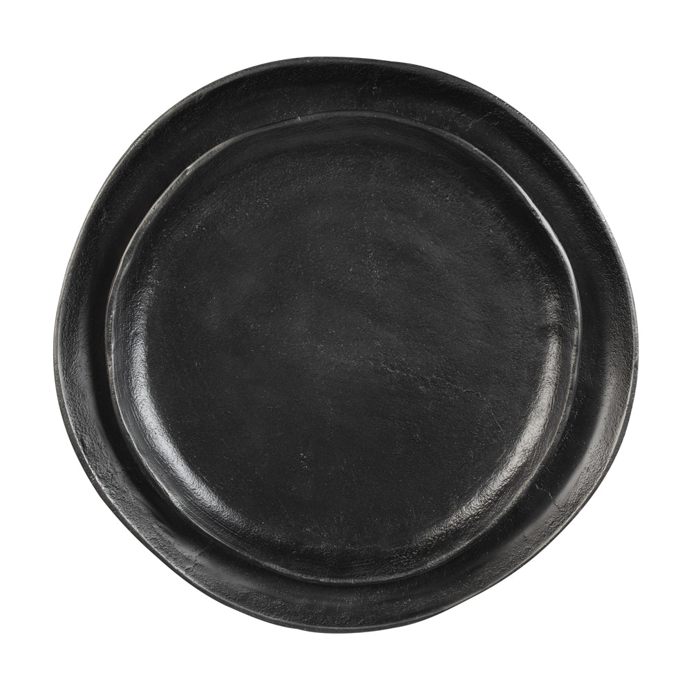 Product photograph of Olivia S Nordic Living Collection - Jolien Tray In Black Medium from Olivia's.
