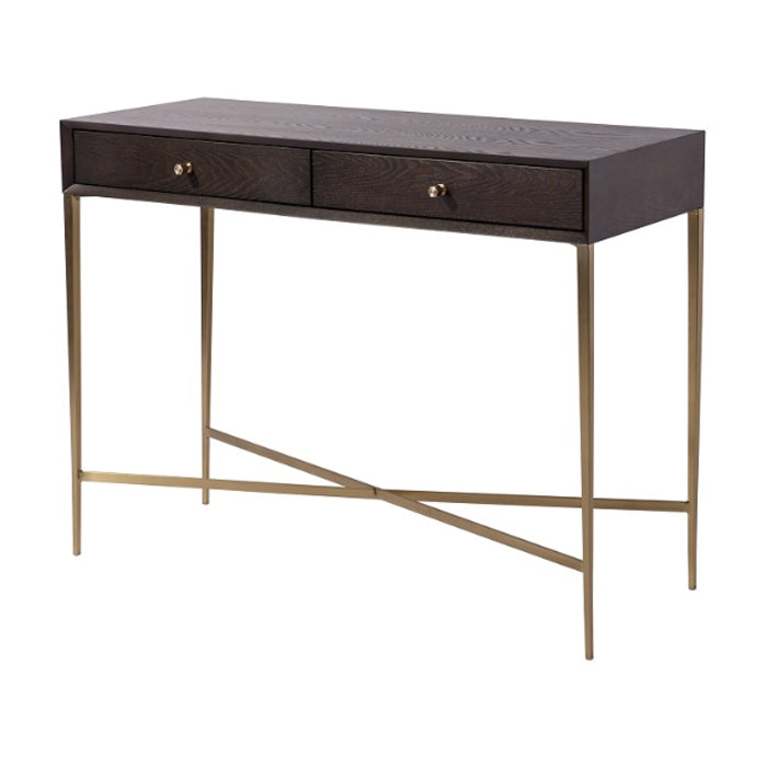 Rv Astley Finley Console Table Chocolate Finish