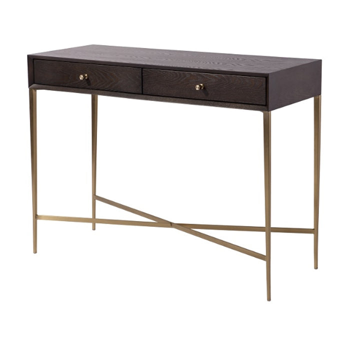 Product photograph of Rv Astley Finley Console Table Chocolate Finish from Olivia's