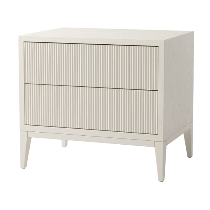 Product photograph of Rv Astley Amur Bedside Cabinet Wide White from Olivia's