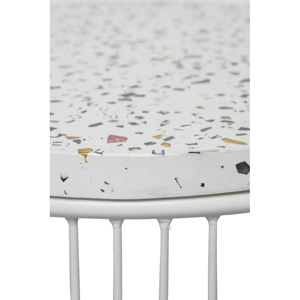 Product photograph of Bloomingville Cap Side Table In White from Olivia's.