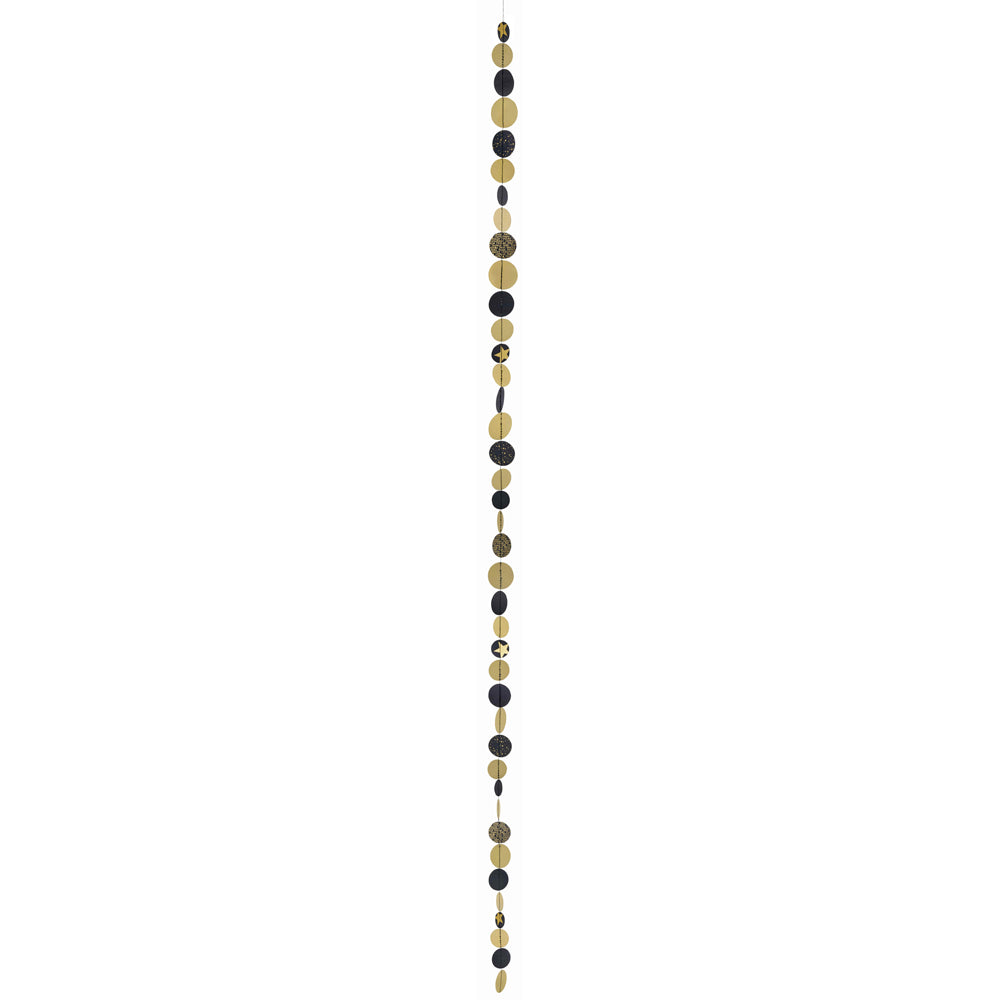 Product photograph of Decorative Chain Black Gold Garland from Olivia's