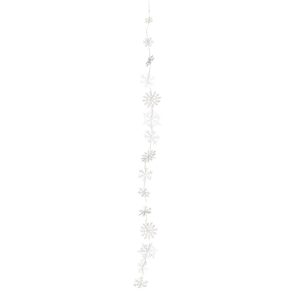 Product photograph of Led Snow Crystal Chain Snowflakes Light Garland from Olivia's