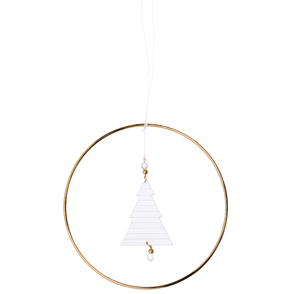 Product photograph of Winter Decoration Round Fir Ornament from Olivia's