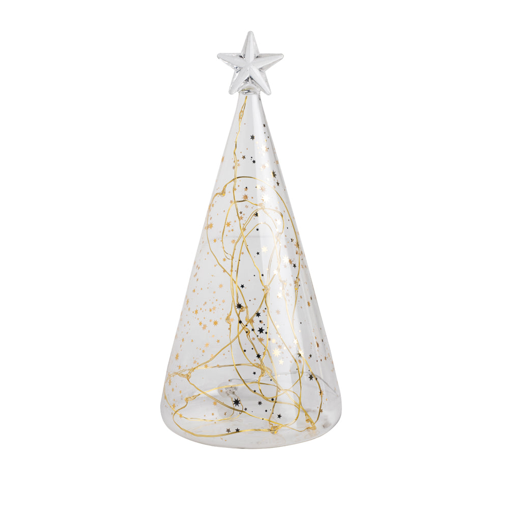 Glass Fir Gold Ornament