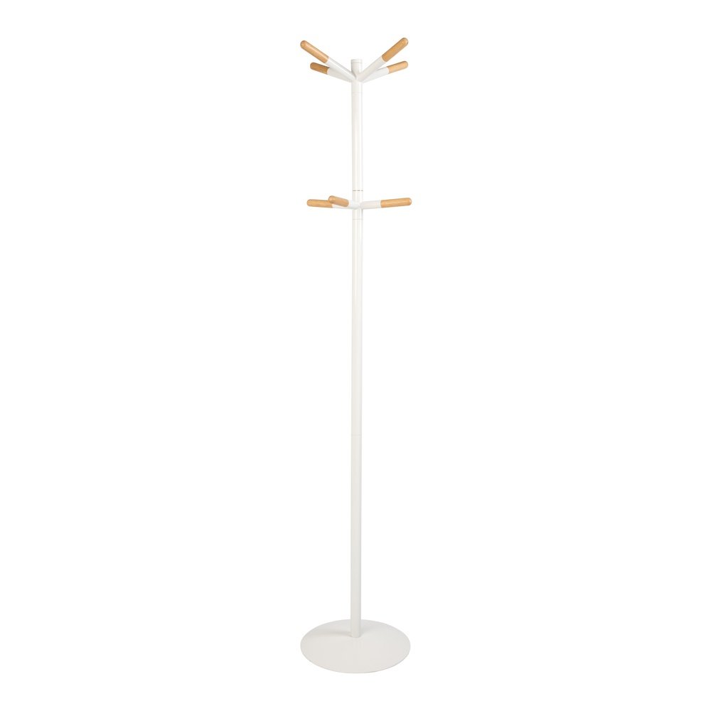 Product photograph of Zuiver Coat Rack Wooden Tip White from Olivia's