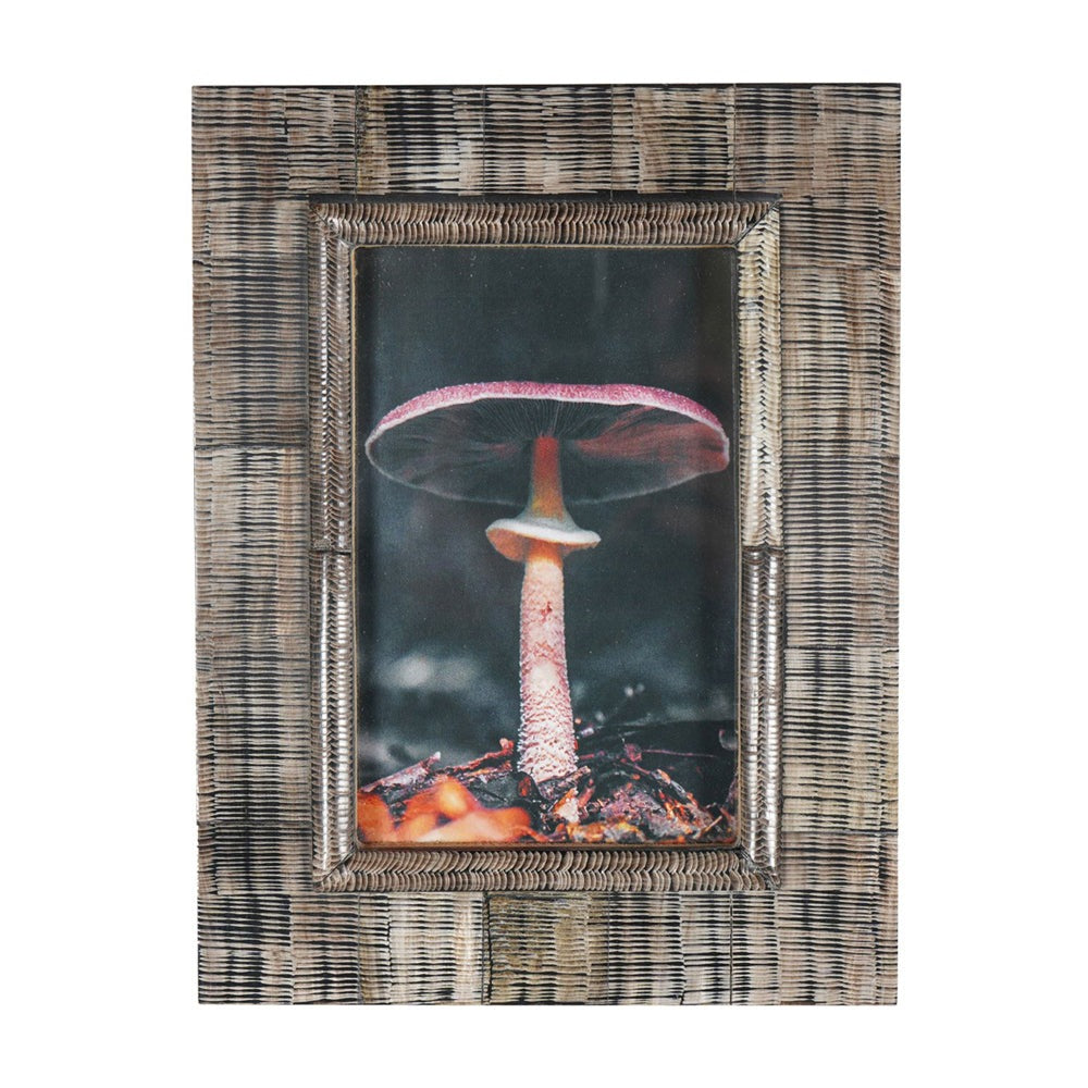 Product photograph of Libra Calm Neutral Collection - Rustic Brown Horn Photo Frame from Olivia's.