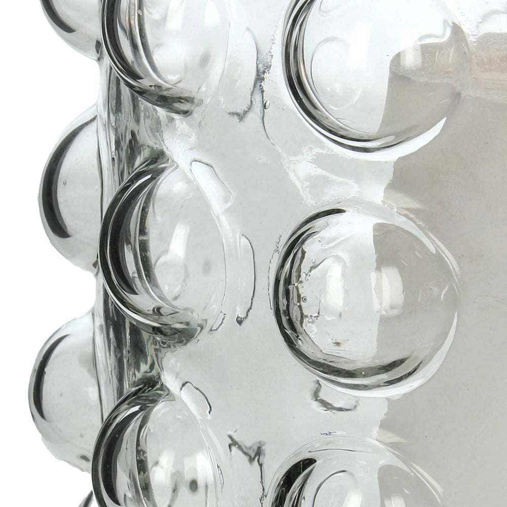 Product photograph of Libra Luxurious Glamour Collection - Bobble Clear Glass Candle Holder Small from Olivia's.