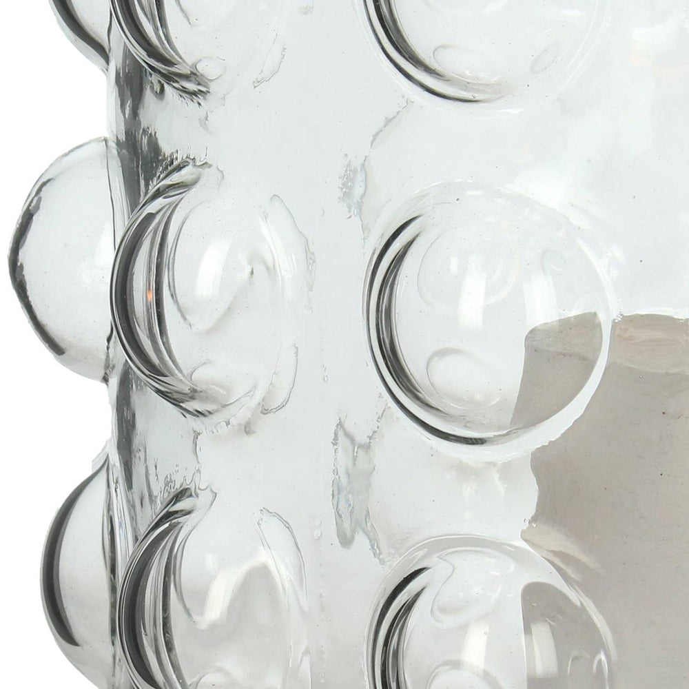 Product photograph of Libra Luxurious Glamour Collection - Bobble Clear Glass Candle Holder Medium from Olivia's.