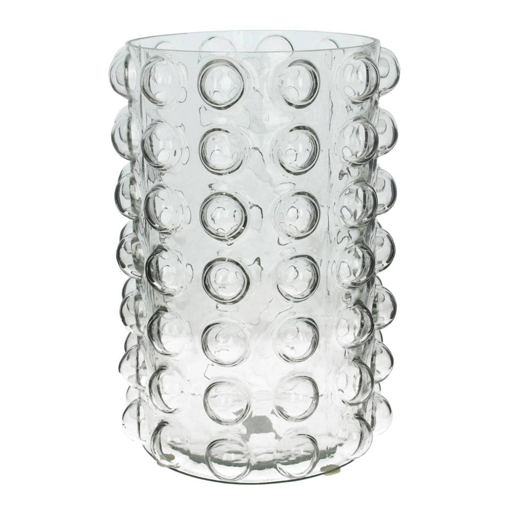 Product photograph of Libra Luxurious Glamour Collection - Bobble Clear Glass Candle Holder Large from Olivia's