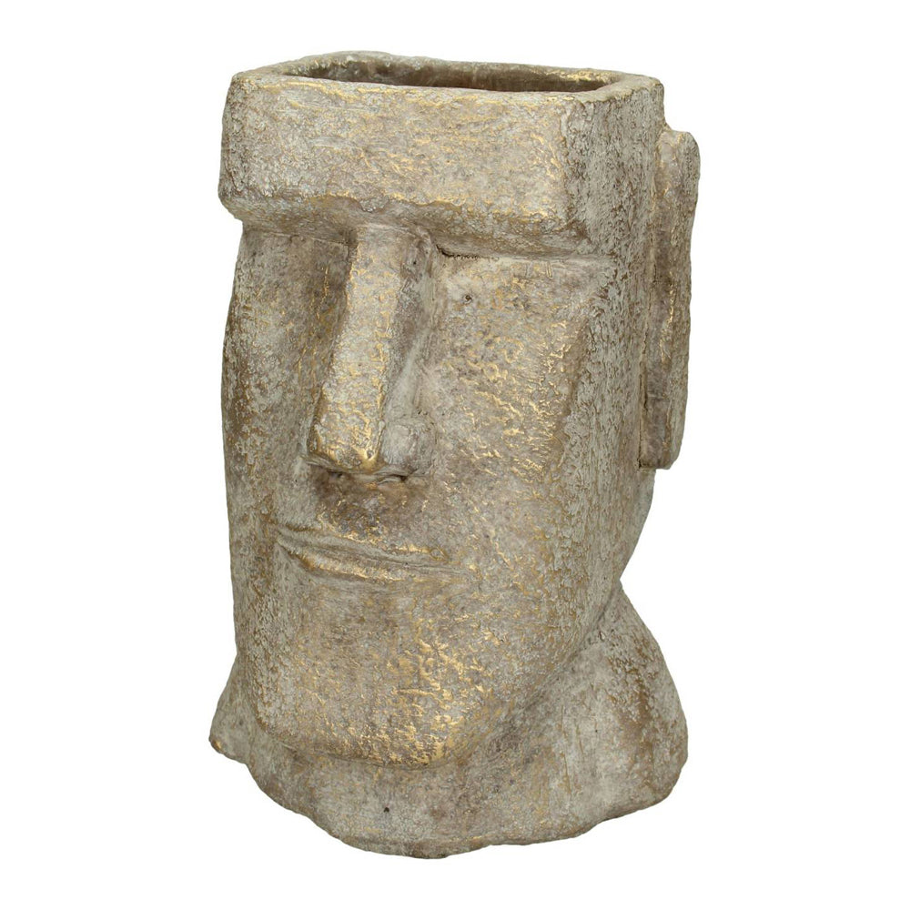 Product photograph of Libra Urban Botanic Collection - Easter Island Gold Head Planter Small from Olivia's